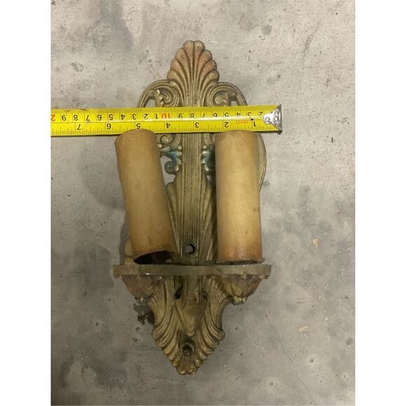 Antique Riddle Co Art Deco Cathederal Sconce for Repair - Picture 6 of 8